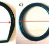 Figure 5. Flange (a), FF-profil (b), O-ring (c), and boot (d) sealing systems  produced at M.D.S. Meyer via injection molding of the secondary raw material formulation.