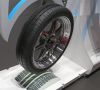 Der Konzeptreifen ‚Large & Narrow‘ von Bridgestone gehört zu einer neuen Reifenkategorie, durch die Autos noch mehr Kraftstoff als bisher einsparen können; zudem hat der Reifen eine leicht verbesserte Nasshaftung
